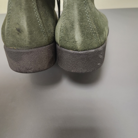 COACH Suede Lace Up Booties Military Size 6.5 - Picture 5 of 9